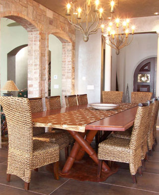 F1-0238 Metal Bamboo Table Base by Jeff Benson