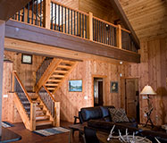 R1-0426 Log Home Staircase 