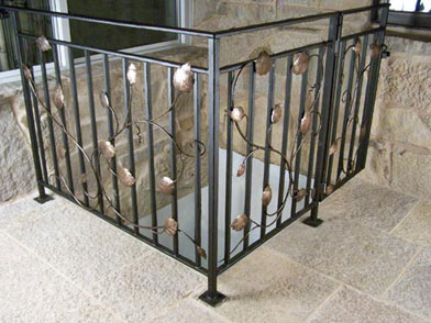 R1-0175 Leafy Railing by Jeff Benson 