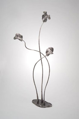 S1-0026 Ginko Leaf Sculpture by Jeff Benson 