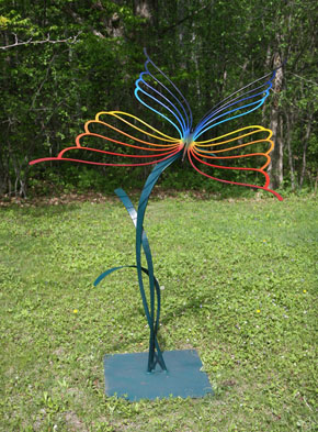 S1-0291 Butterfly on Reeds by Jeff Benson 
